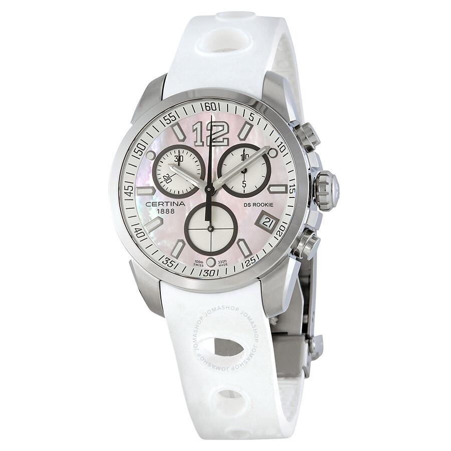 Certina DS Rookie Chronograph Mother of Pearl Dial Unisex Watch C016.417.17.117.00