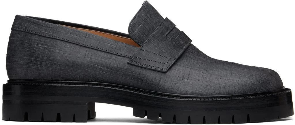 MAISON MARGIELA Gray Tabi County Loafers 1