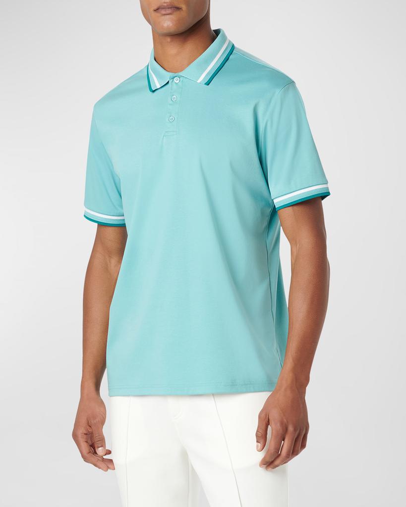 Bugatchi Men's Tipped 3-Button Polo Shirt