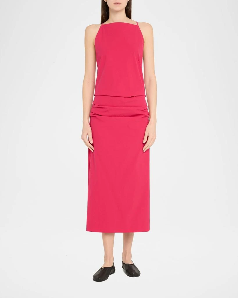 Proenza Schouler Priya Draped Bi-Stretch Cotton Nylon Dress 2