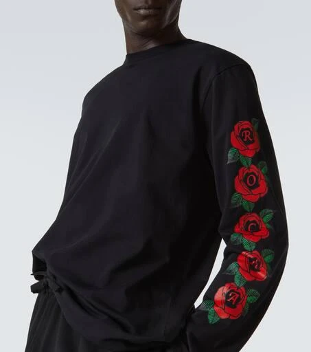 Simone Rocha Logo floral cotton jersey T-shirt 6