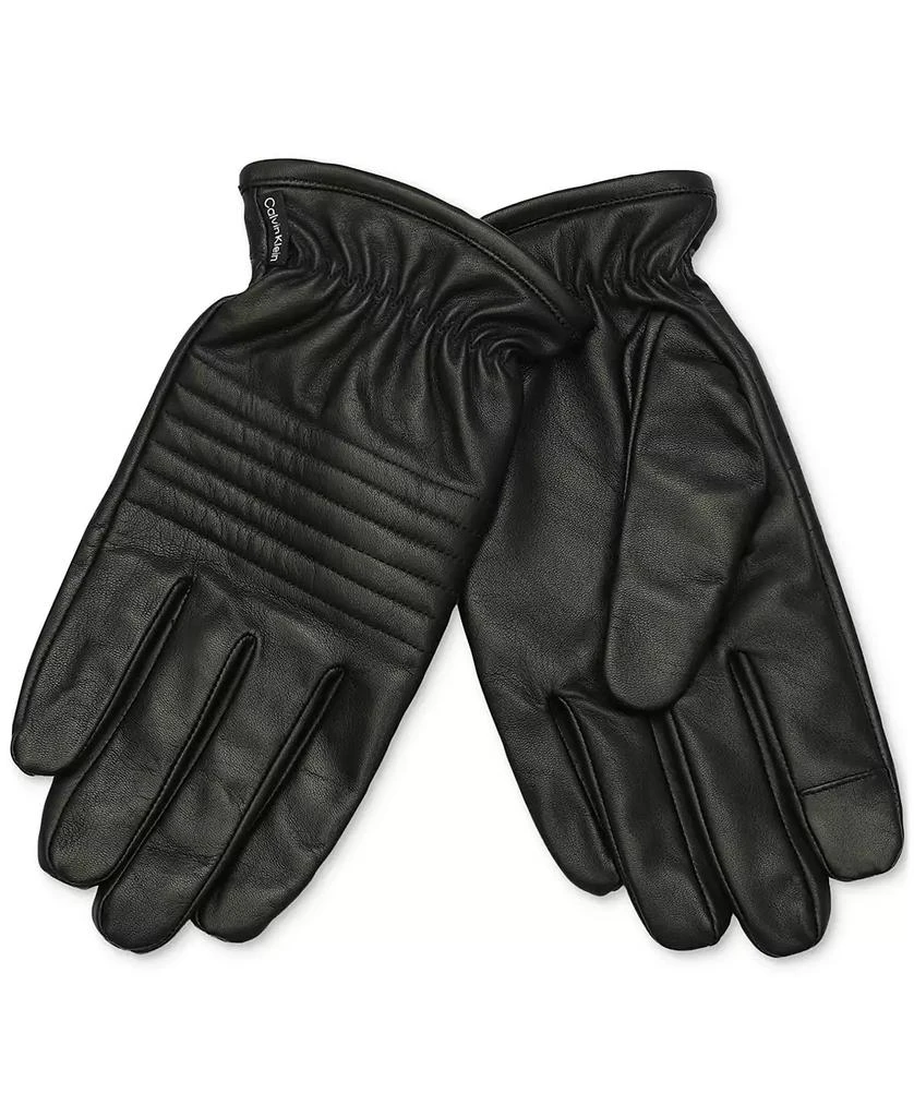 Calvin Klein Men's Quilted Leather Gloves 1