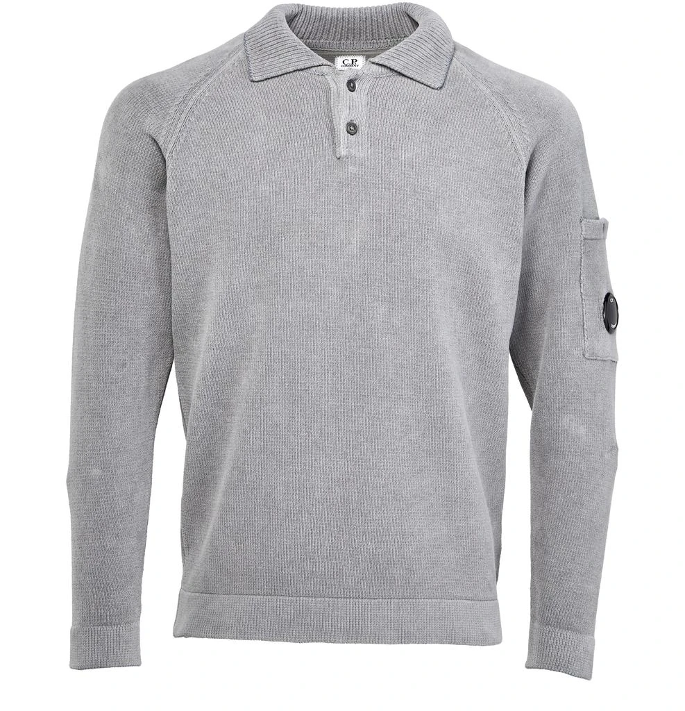 CP Company Lens cotton chenille polo shirt 2
