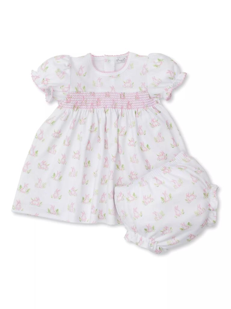 Kissy Kissy Baby Girl's Bunny Cotton Dress Set