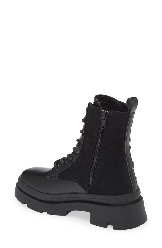 Steve Madden Kids' JKrissen Glitter Stud Combat Boot 2