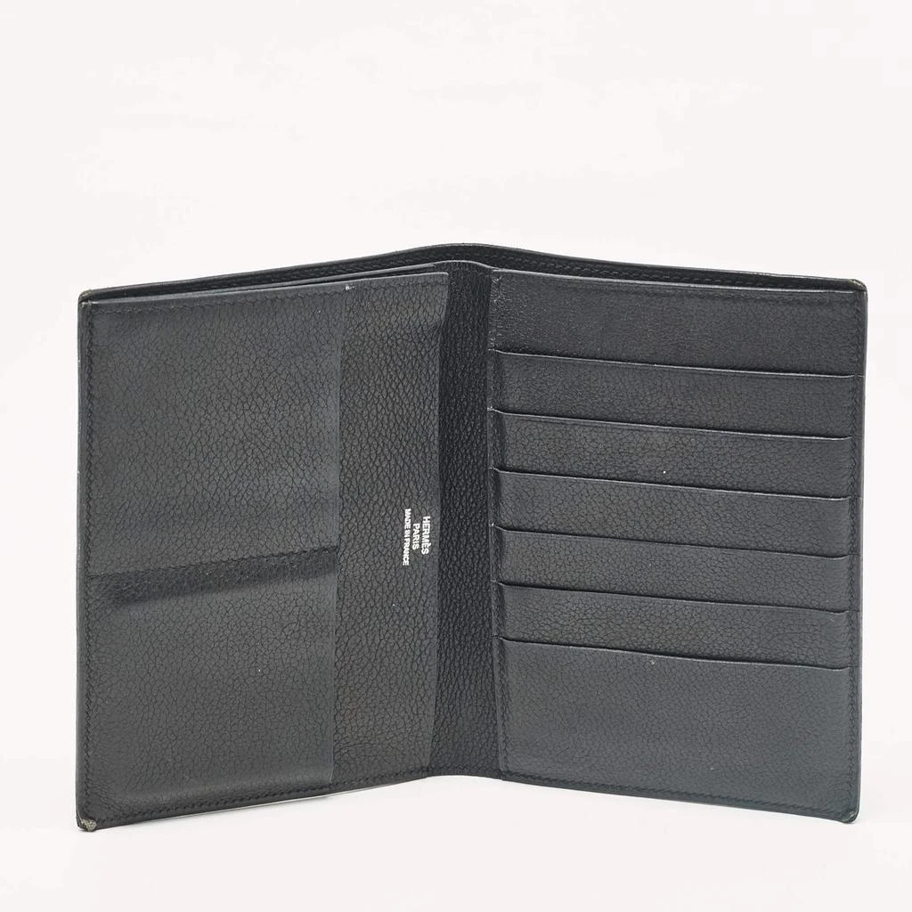 Hermes Hermes Noir Evercolor Leather Bifold Wallet 2
