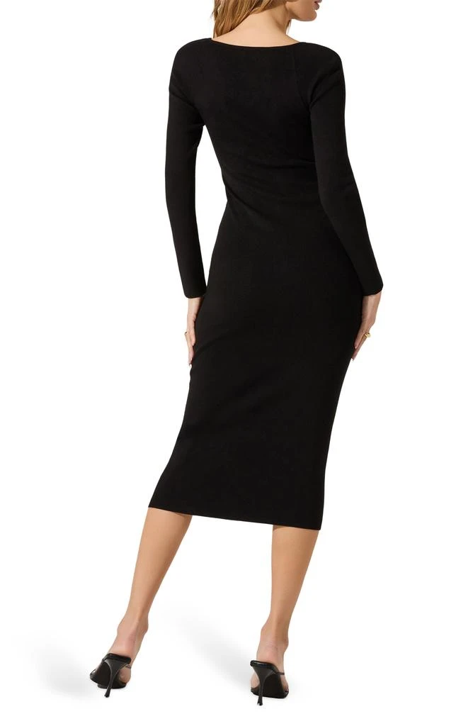 satin midi dress bridesmaid Ever-Pretty Asymmetrical Midi Budget Bridesmaid Dress with Short Sleeve and Ruffled V-Neck