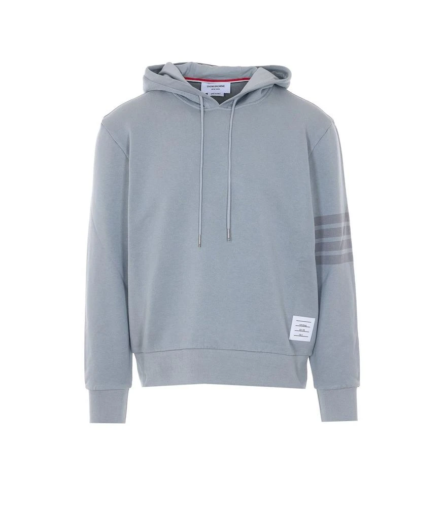 Thom Browne Thom Browne Logo Patch Drawstring Hoodie 1