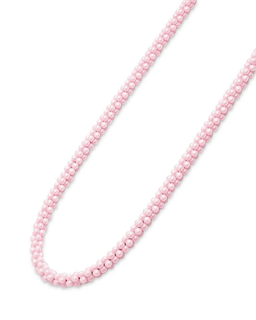 LAGOS Sterling Silver Pink Caviar Ceramic Rope Necklace, 18" 4