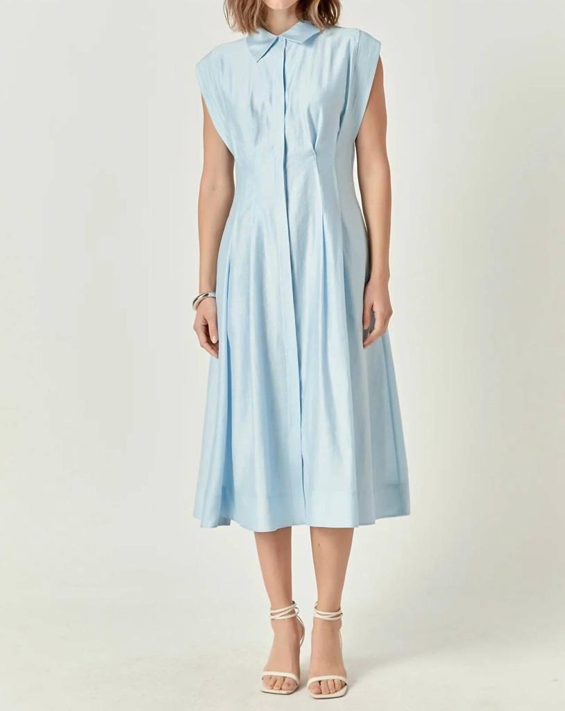 English Factory English Factory - Contrast Stitch Midi Dress