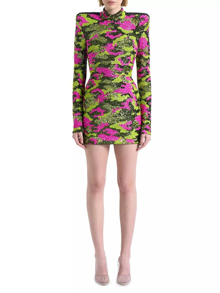 Zhivago Dangerous Days Sequin Camouflage Minidress 2