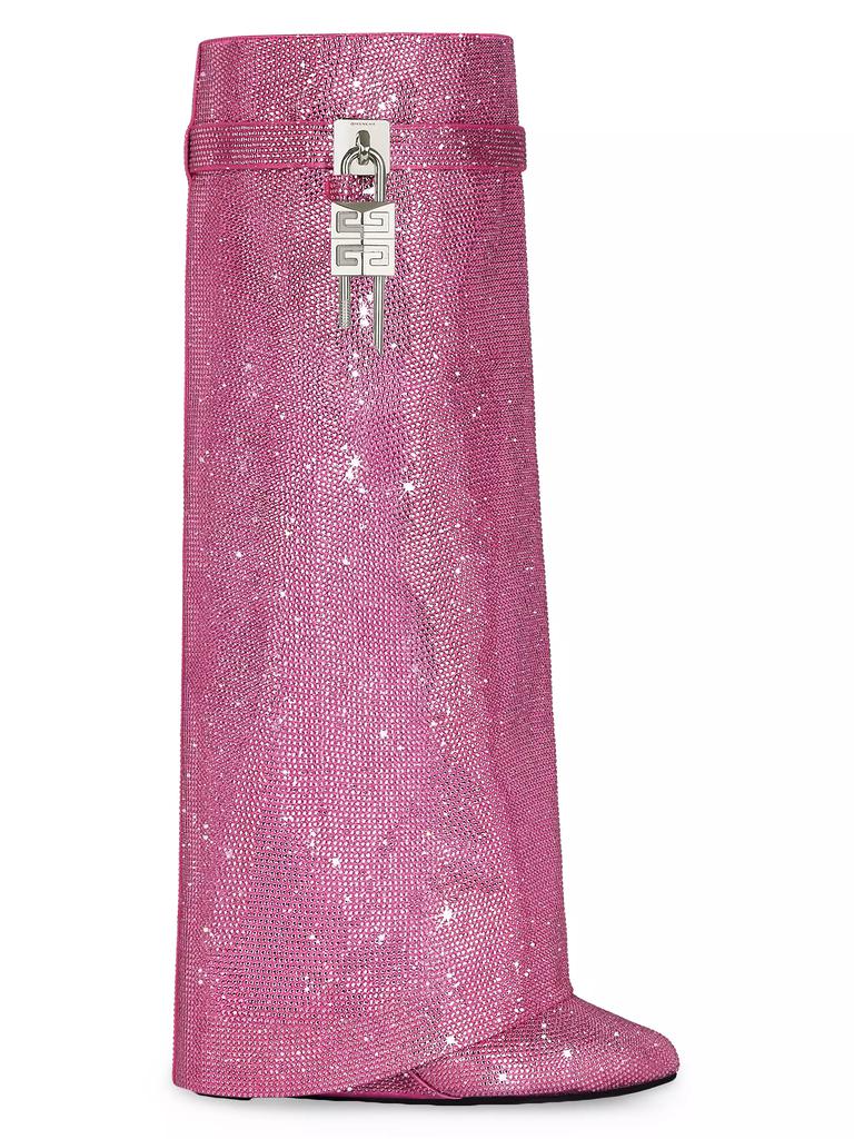Givenchy Shark Lock Boots in Strass