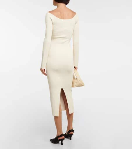 Khaite Pia off-shoulder midi dress 3