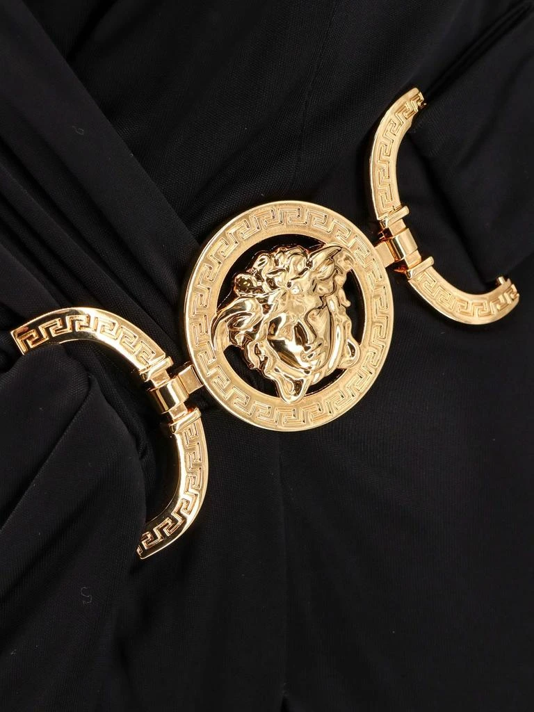 Versace Versace Long-Sleeved V-Neck Dress 3