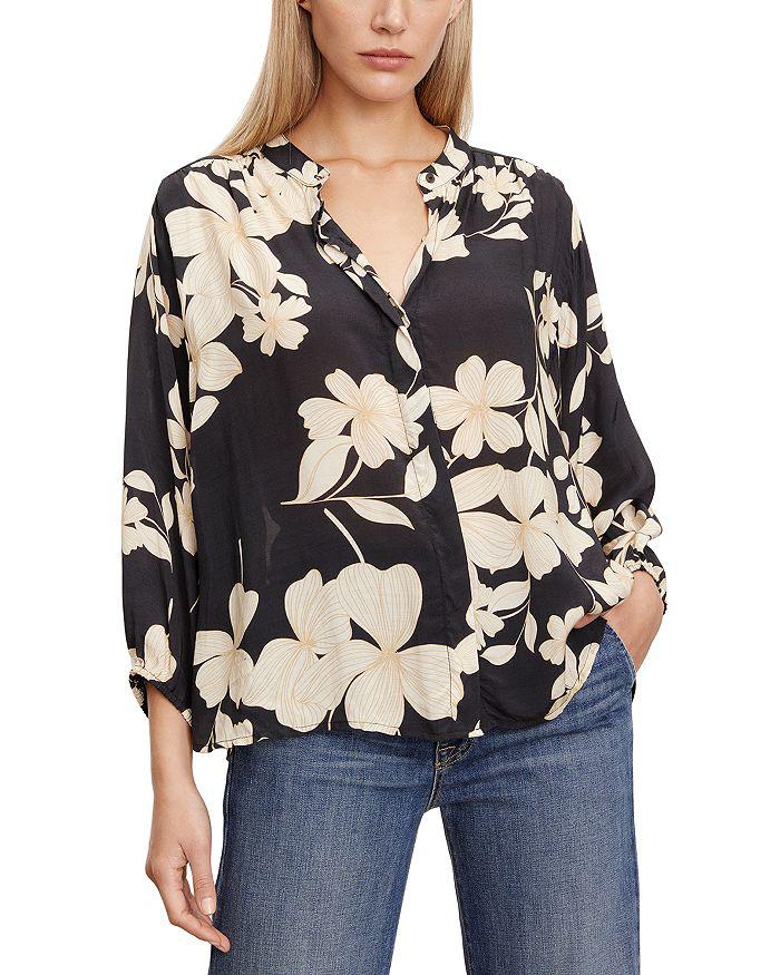 Velvet by Graham & Spencer Floral Blouson Sleeve Blouse