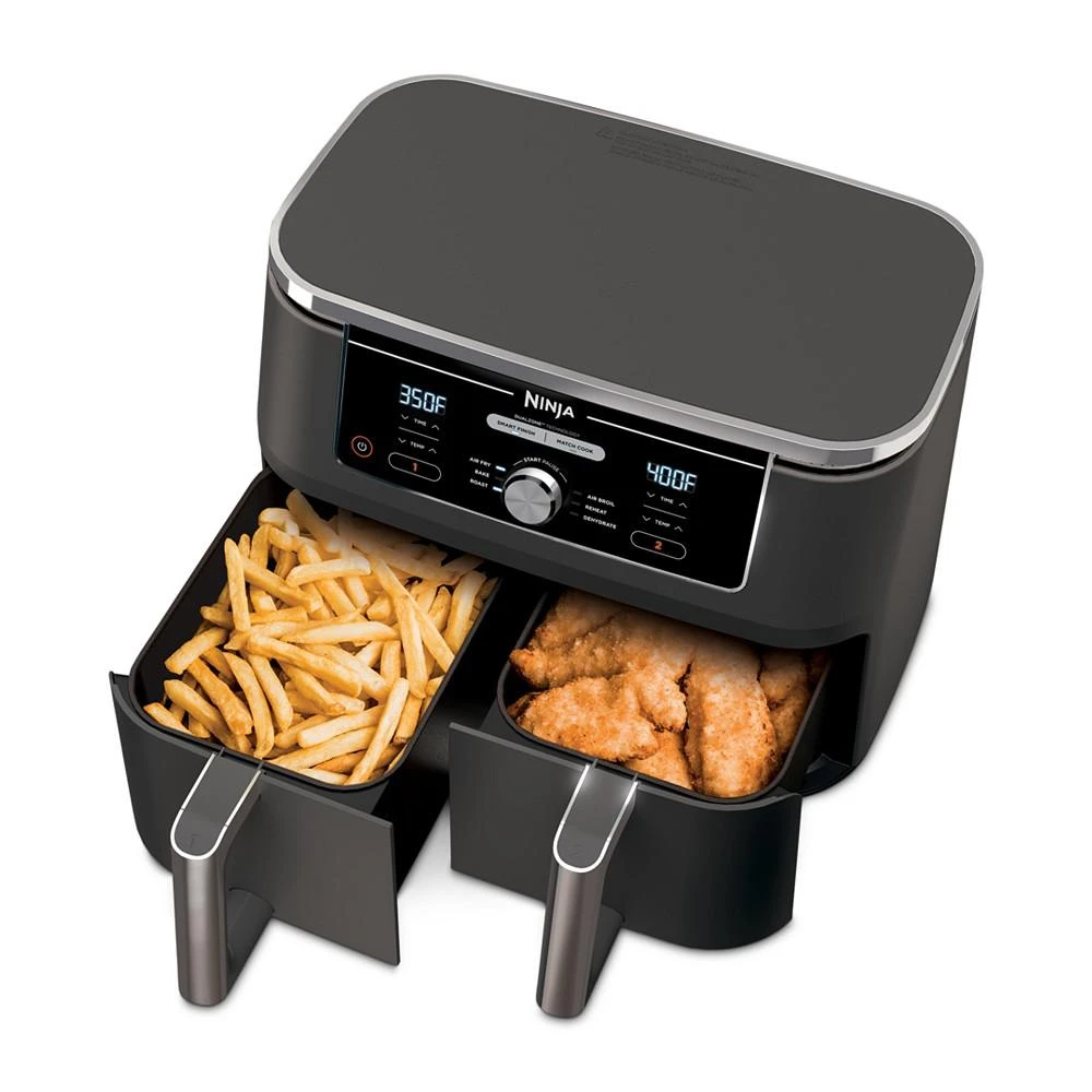 Ninja Foodi® DZ401 6-in-1 10-qt. XL 2-Basket Air Fryer with DualZone™ Technology- Air Fry, Broil, Roast, Dehydrate, Reheat and Bake, Family Sized 6