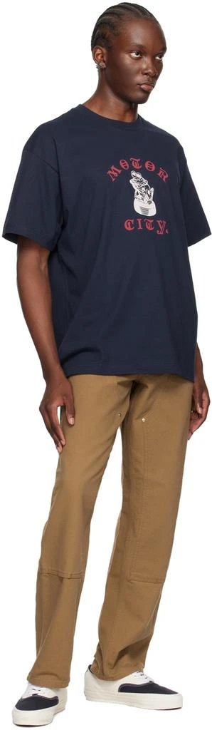 Carhartt WIP Brown Double Knee Trousers 4