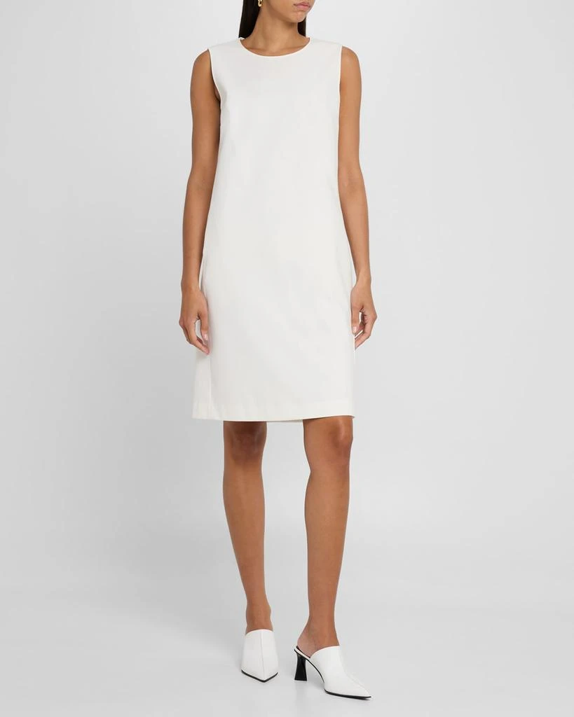Lafayette 148 New York Sleeveless Cotton-Blend Shift Dress 2