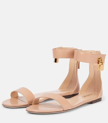 Tom Ford Padlock leather sandals 4