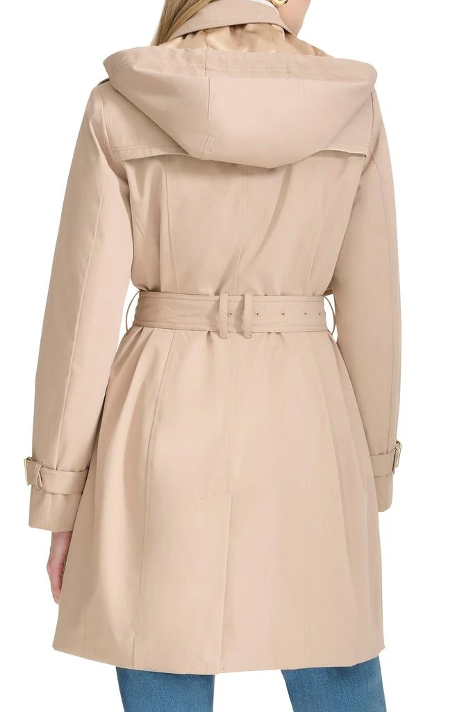 Cole Haan Signature Classic Double Breasted Hooded Trench Coat 2