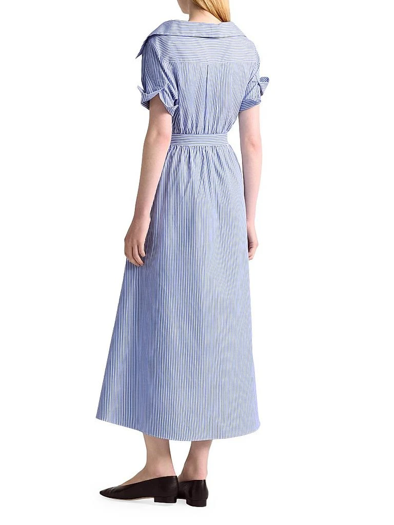 Altuzarra Lydia Stripe Cotton Wrap Shirtdress 3