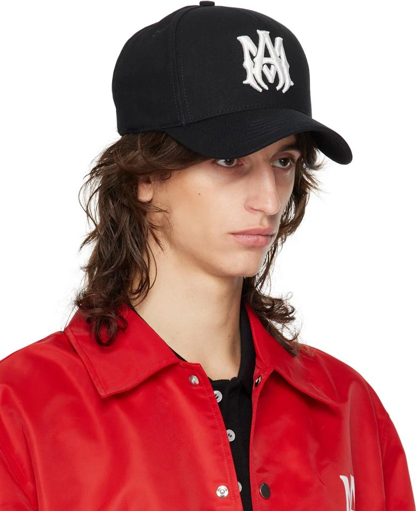 AMIRI Black Full Canvas 'MA' Cap 2