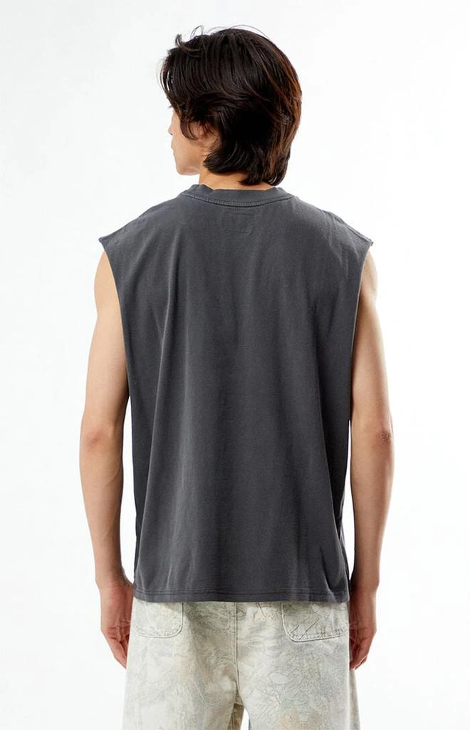 PacSun Black Cut Off Muscle T-Shirt 3