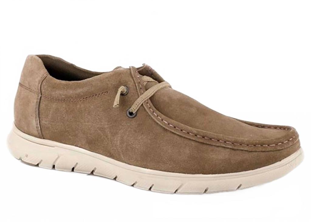 Roper Men's Casual Cow Suede Shoe In Brown