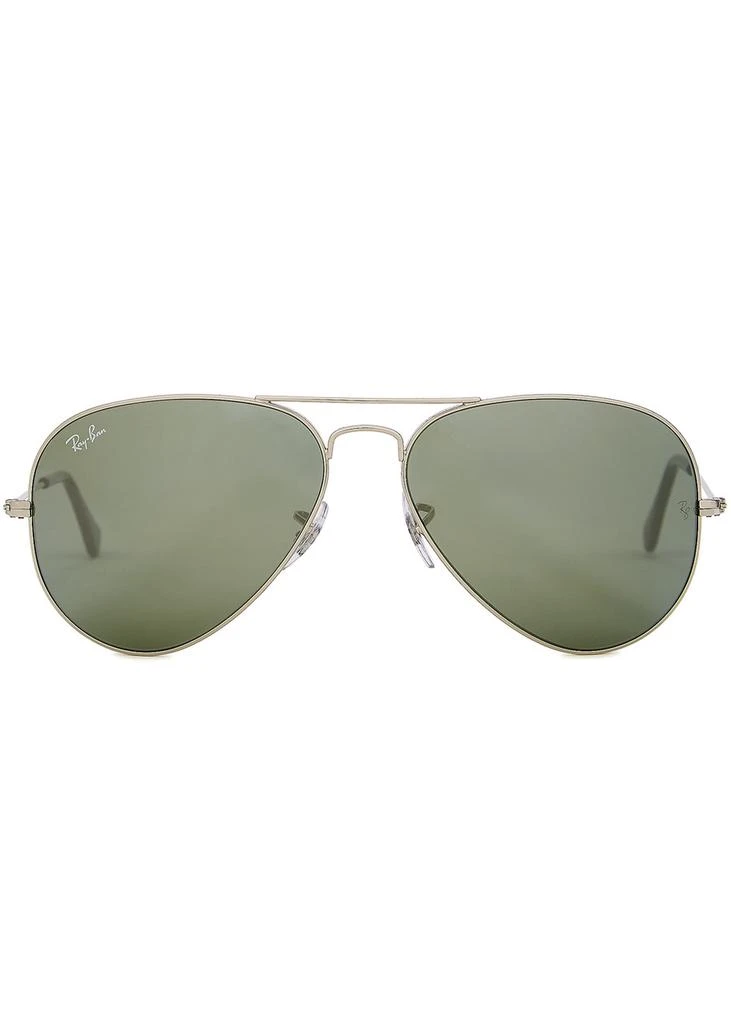 Ray-Ban Silver-tone aviator sunglasses 2