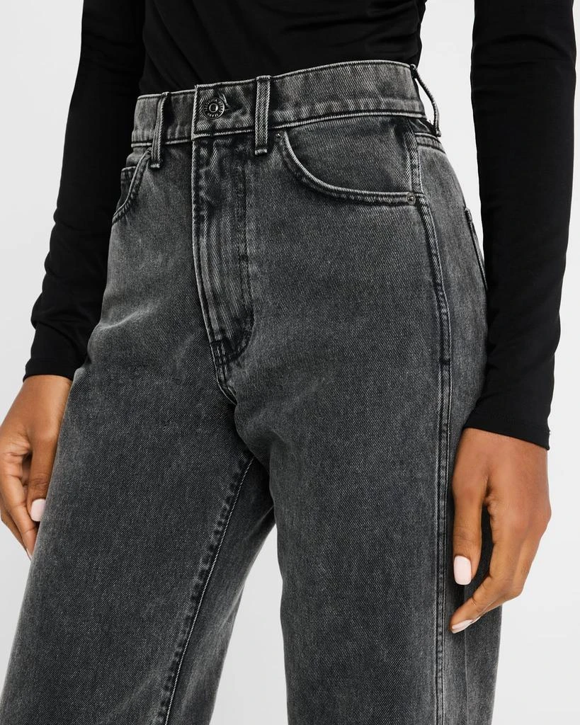 VERONICA BEARD Taylor High-Rise Wide Cuffed Jeans 5