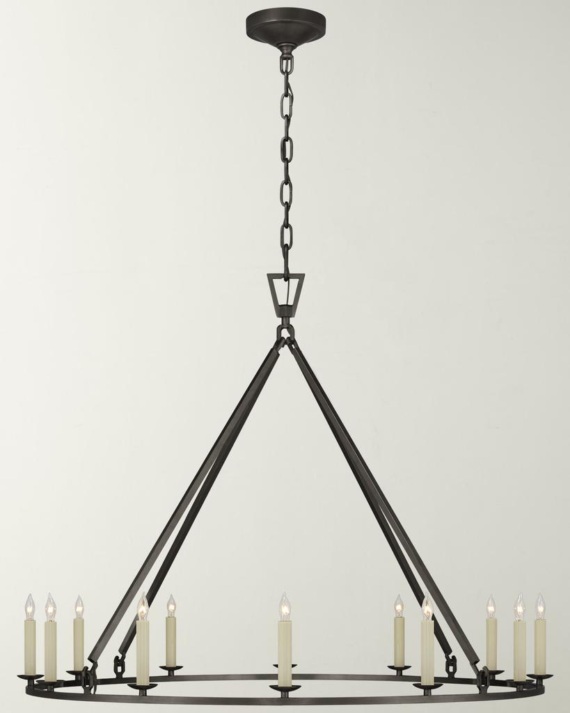 Chapman & Myers Darlana Large Single Ring Chandelier By Chapman & Myers
