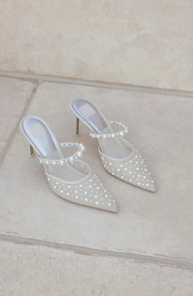 Dolce Vita Katik Imitation Pearl Pointed Toe Pump 9