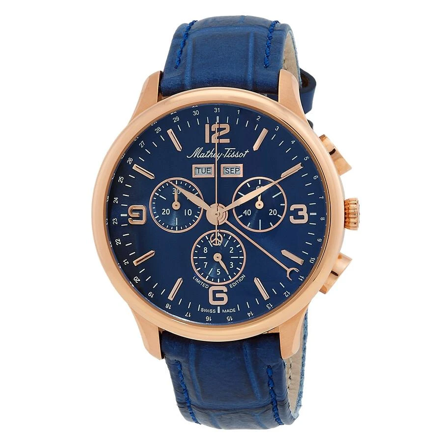 Mathey-Tissot Edmond Chronograph Quartz Blue Dial Men
s Watch H1886CHPBU 1