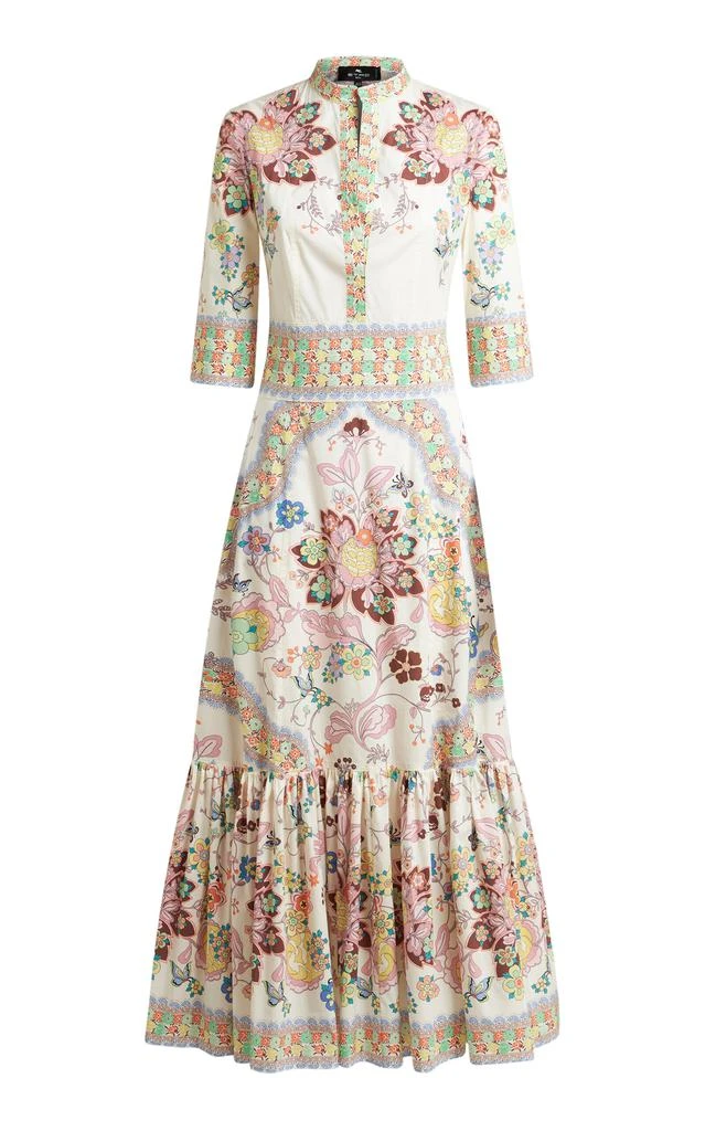 Etro - Printed Stretch-Cotton Midi Dress - Multi - IT 46 - Moda Operandi   On Sale Now with Up to 60% Off | Discover Exclusive Deals & Savings at  BeyondStyle