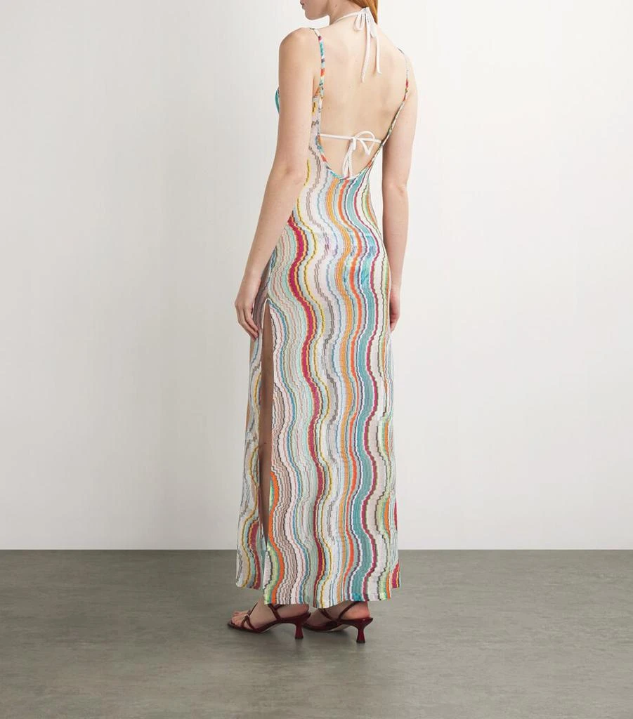 missoni evening dresses Missoni gold-gray lurex knit Dress – Wonderrobe main image 0