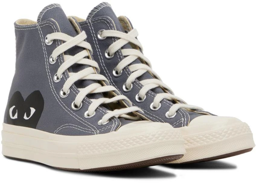 Comme des Garcons Gray Converse Edition Half Heart Chuck 70 Sneakers 4