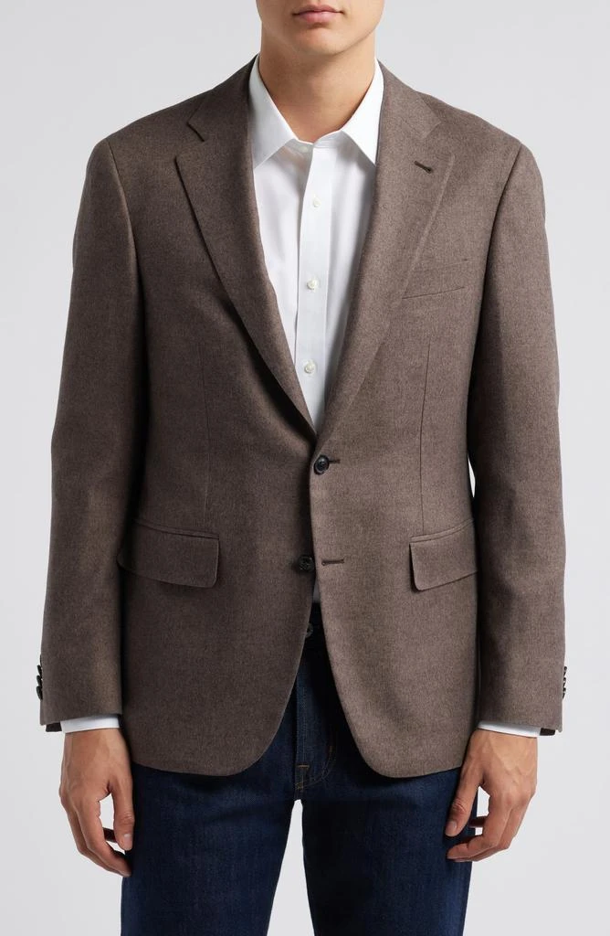 Canali Kei Trim Fit Textured Silk & Cashmere Sport Coat 1