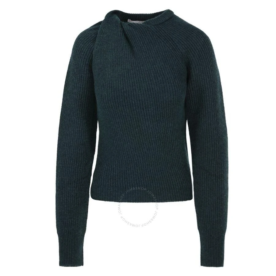Stella McCartney Ladies Forest Green Cashmere Knit Jumper