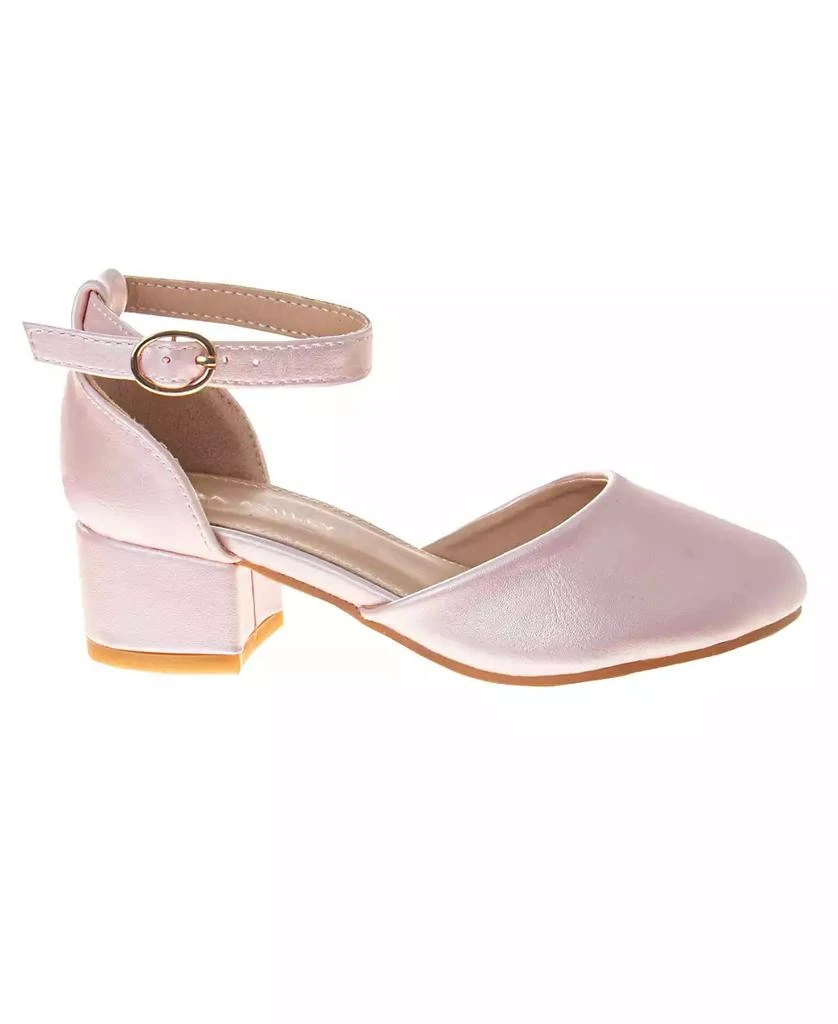 Laura Ashley Little and Big Girls Low Heeled Dress Shoe 3