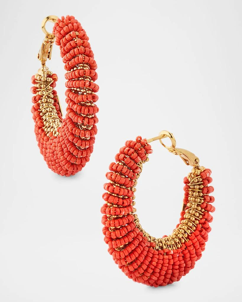 GAS Bijoux Izzia Blue Apatite Hoop Earrings 1