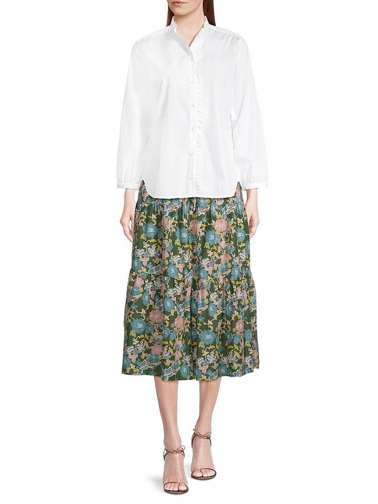 Birds of Paradis Henea Ruffled Cotton Shirt 2