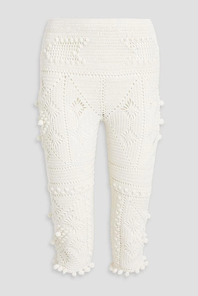 ZIMMERMANN Cropped crocheted cotton shorts 1
