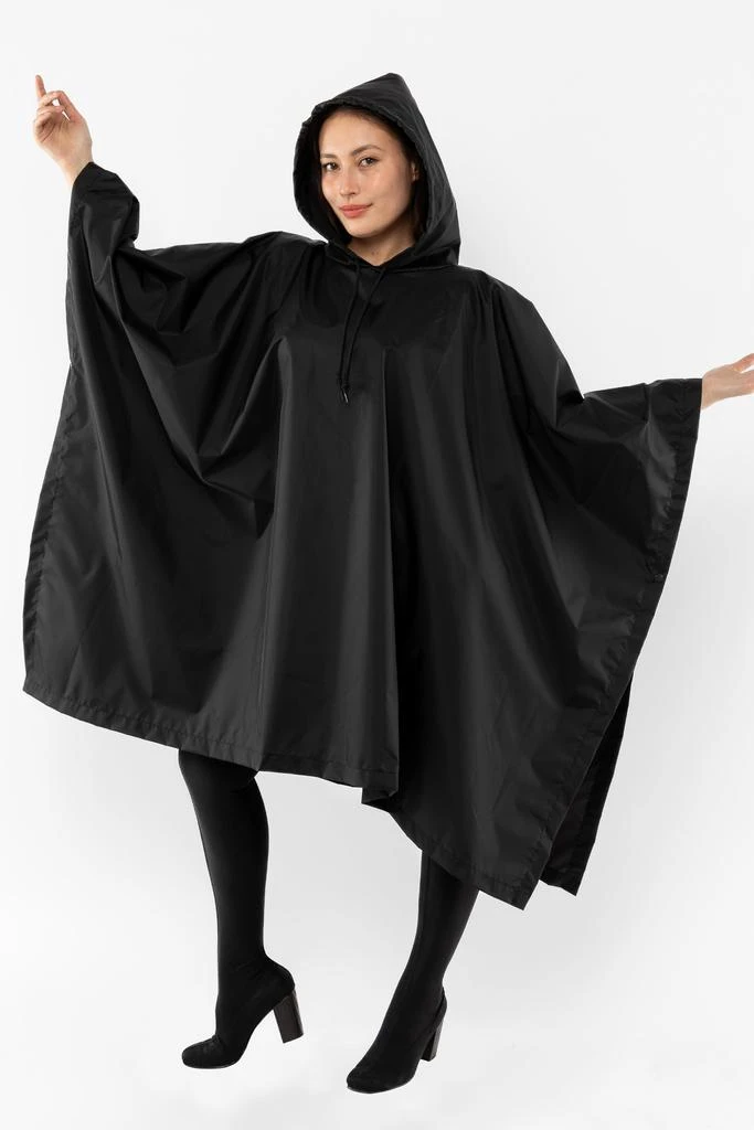 Los Angeles Apparel RNF419 - Hooded Nylon Rain Poncho 7