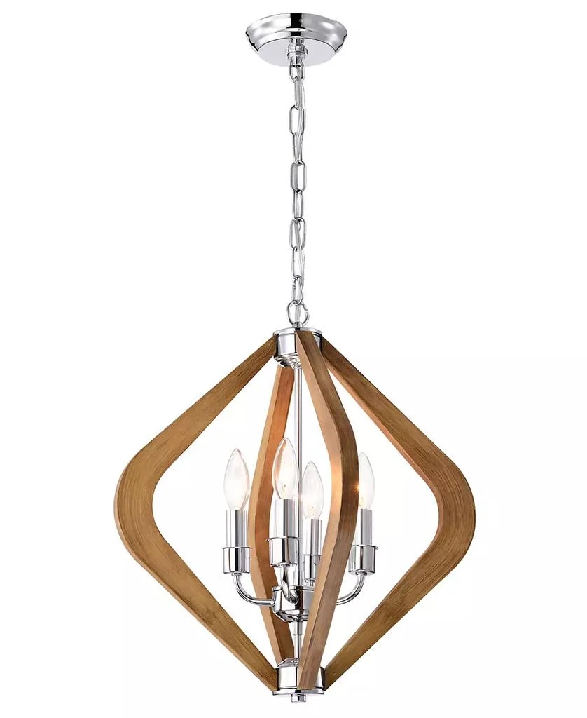 Home Accessories 18" Vissent 4-Light Indoor Chandelier