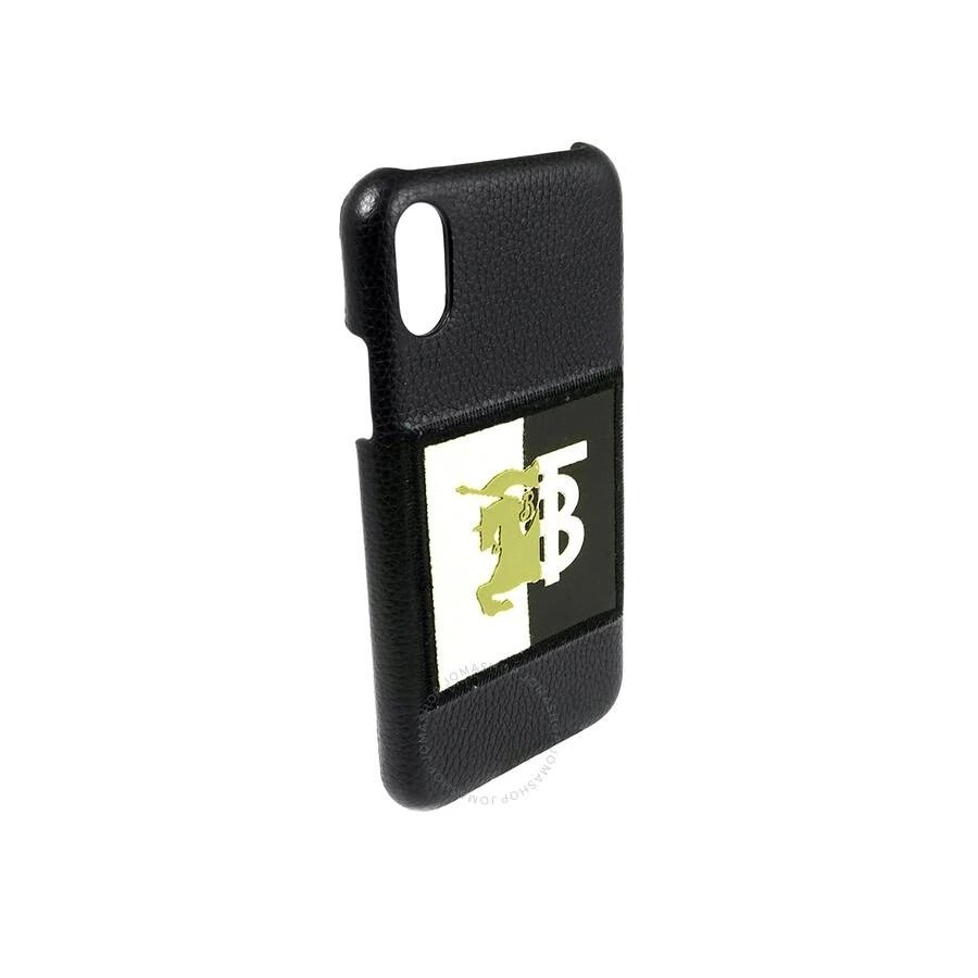 Burberry Black Ladies  Contrast Logo Graphic Leather iPhone X/XS Case 1