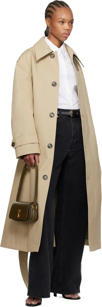 AMI Khaki Leather Paris Paris Shoulder Bag 4