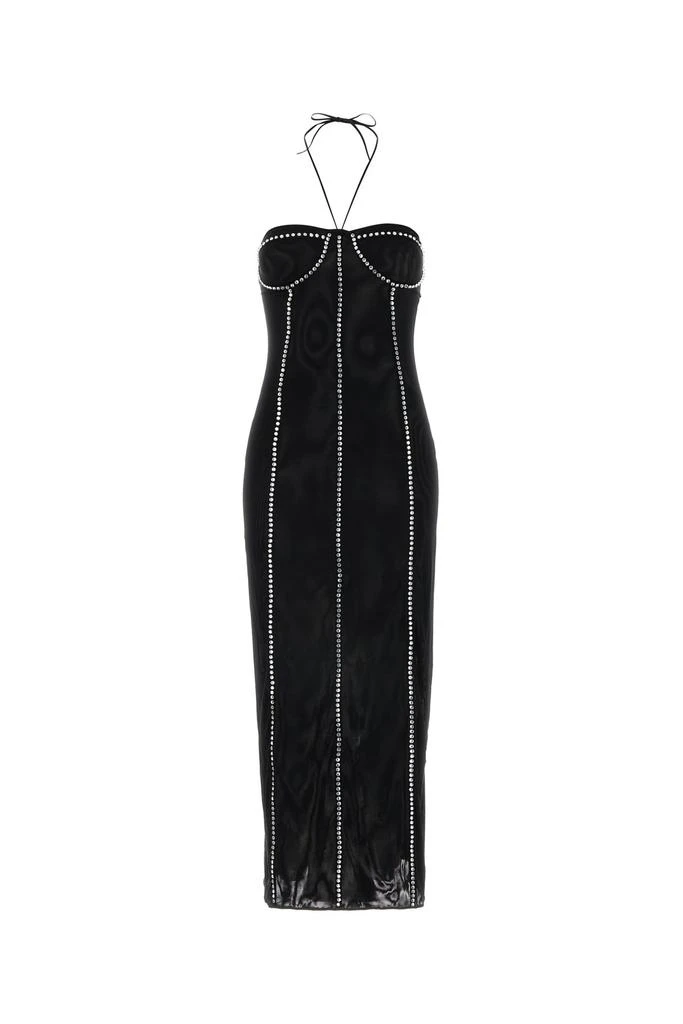 OSEREE Black stretch tulle dress 1