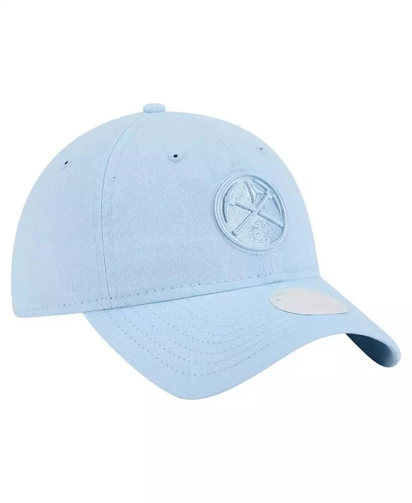 New Era Women's Light Blue Denver Nuggets Colorpack 9TWENTY Adjustable Hat 3
