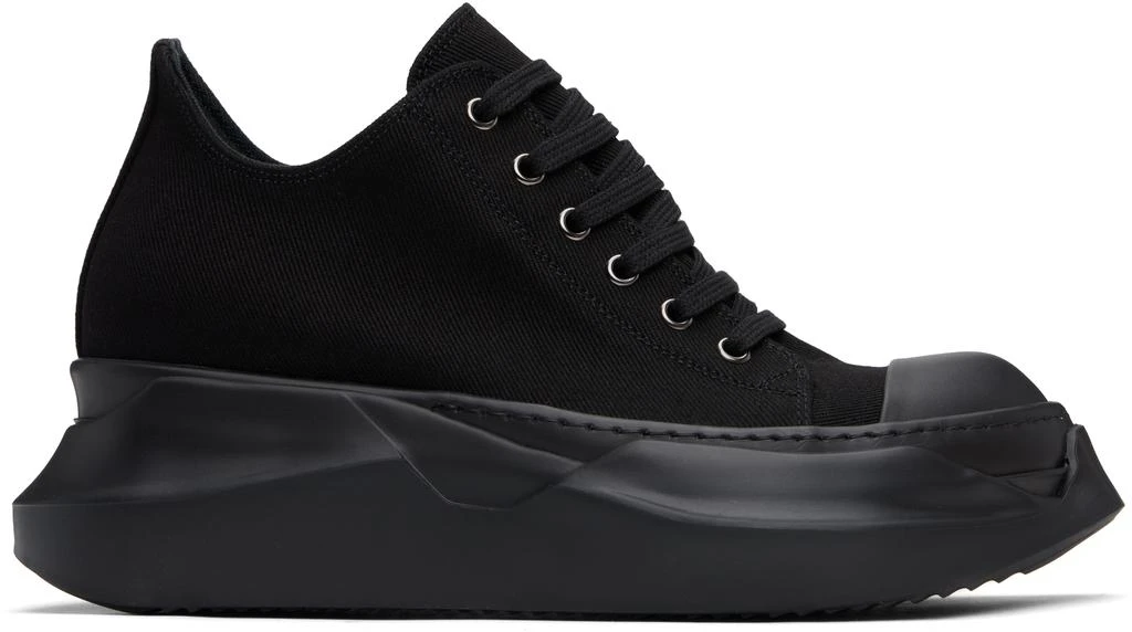 Rick Owens Black Hollywood Abstract Low Sneaks Sneakers 1