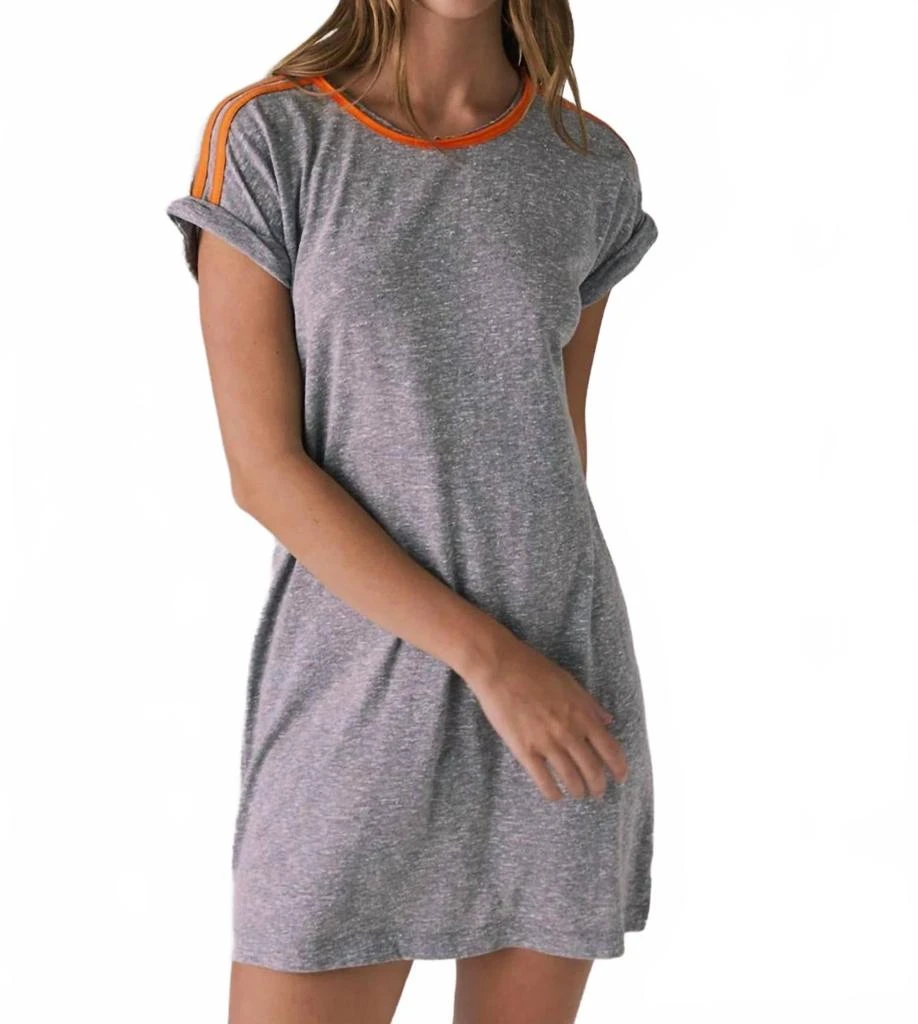 Chaser T-Shirt Mini Dress In Grey